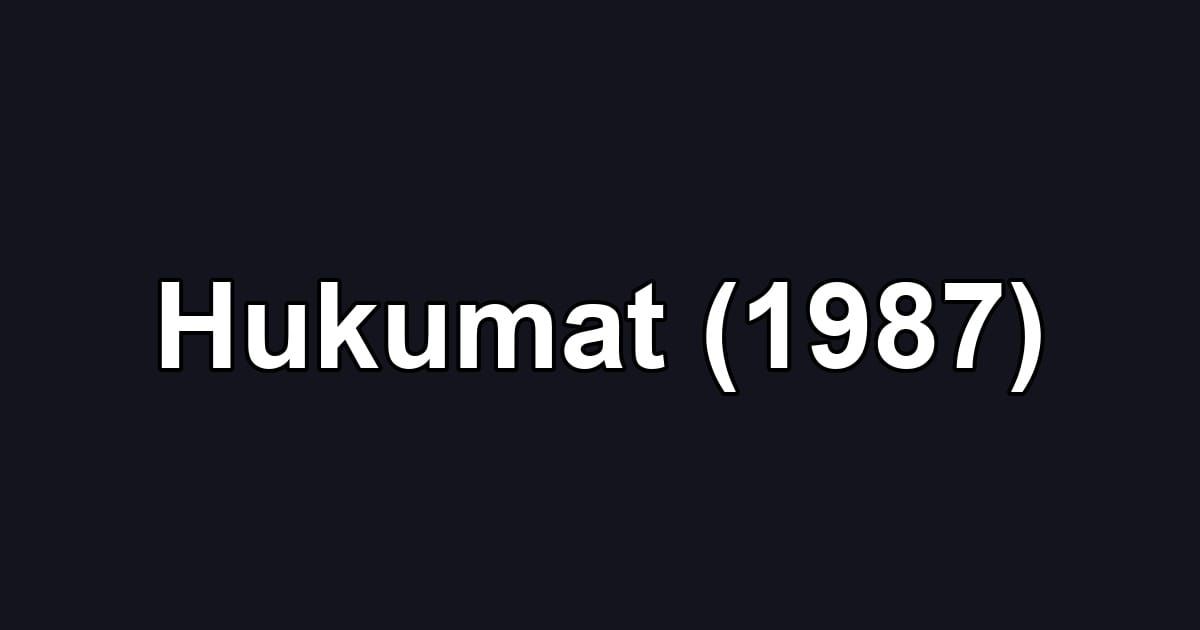 Hukumat (1987)