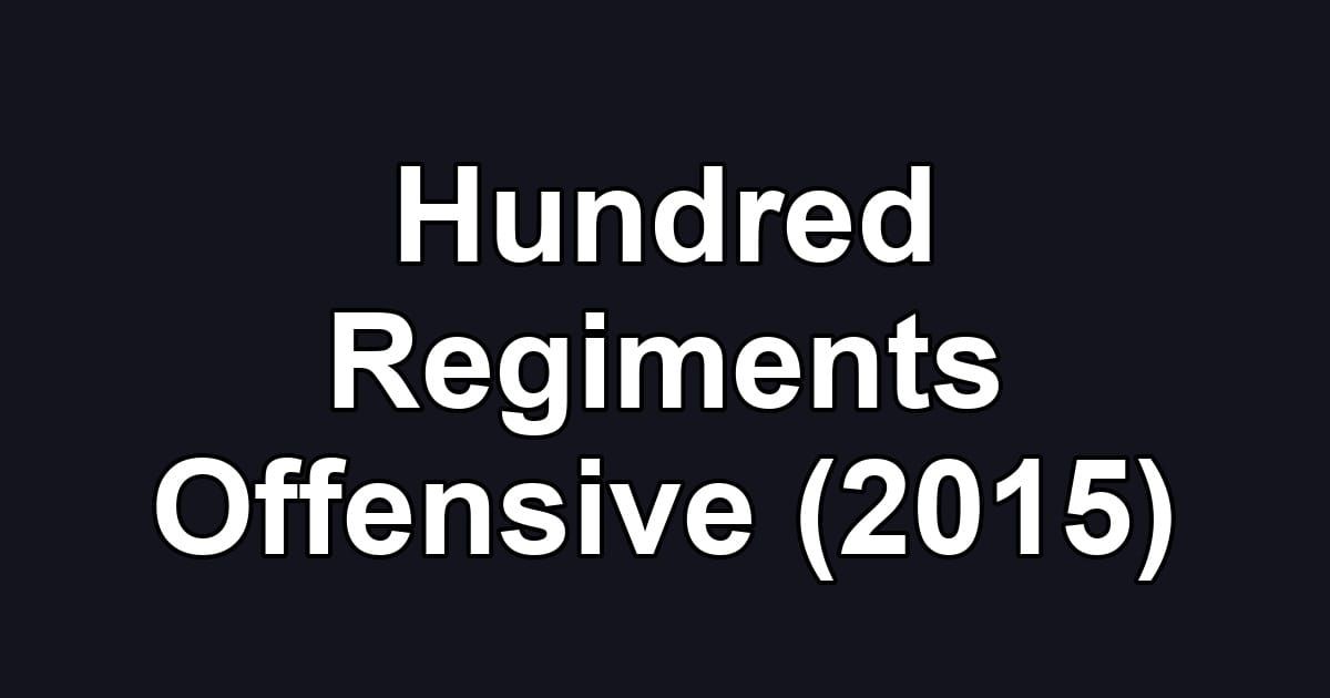Hundred Regiments Offensive (2015)