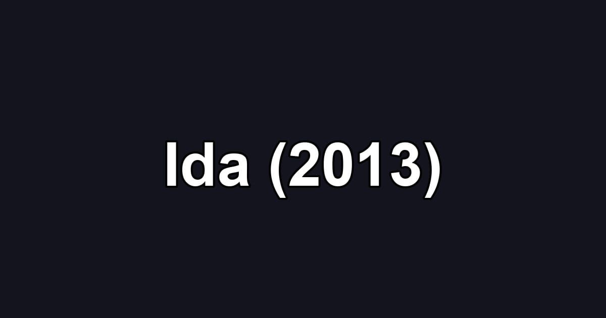 Ida (2013)