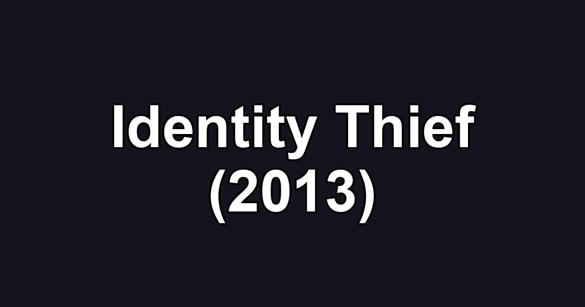 Identity Thief (2013)