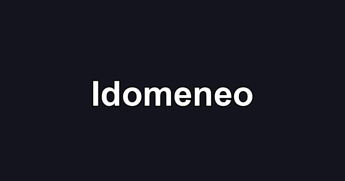Idomeneo