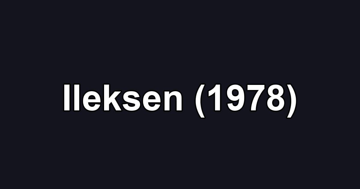 Ileksen (1978)