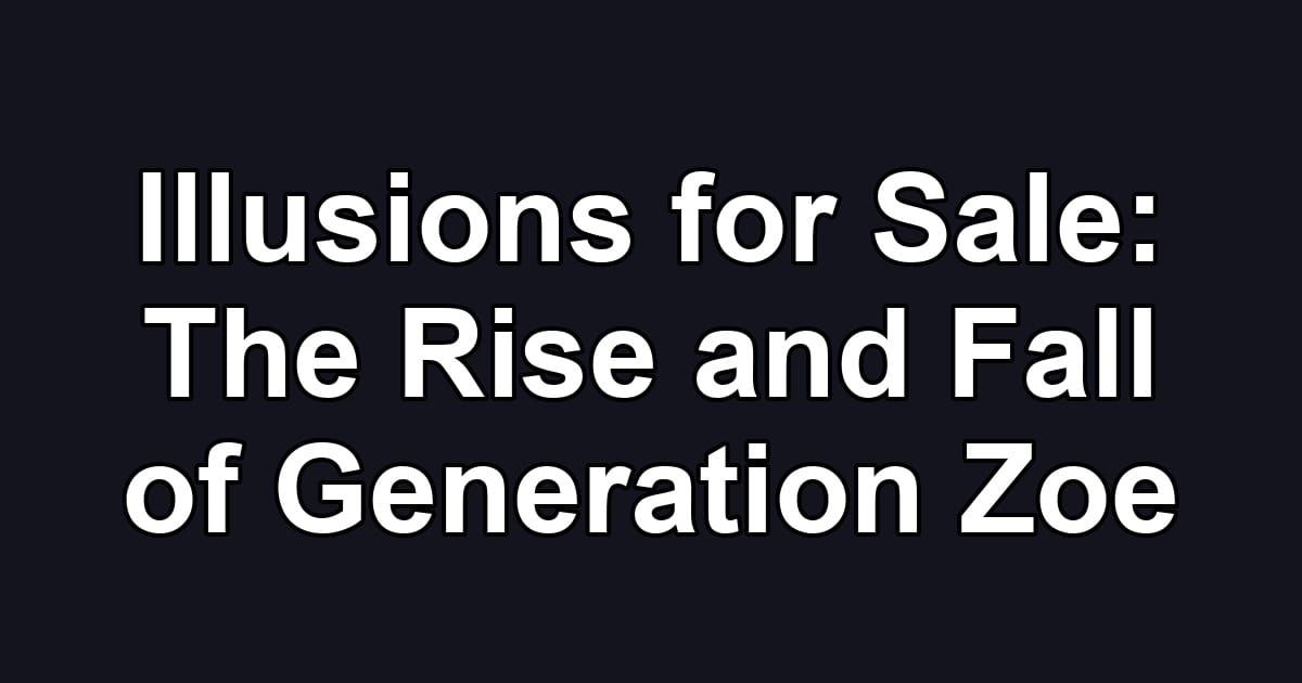 Illusions for Sale: The Rise and Fall of Generation Zoe