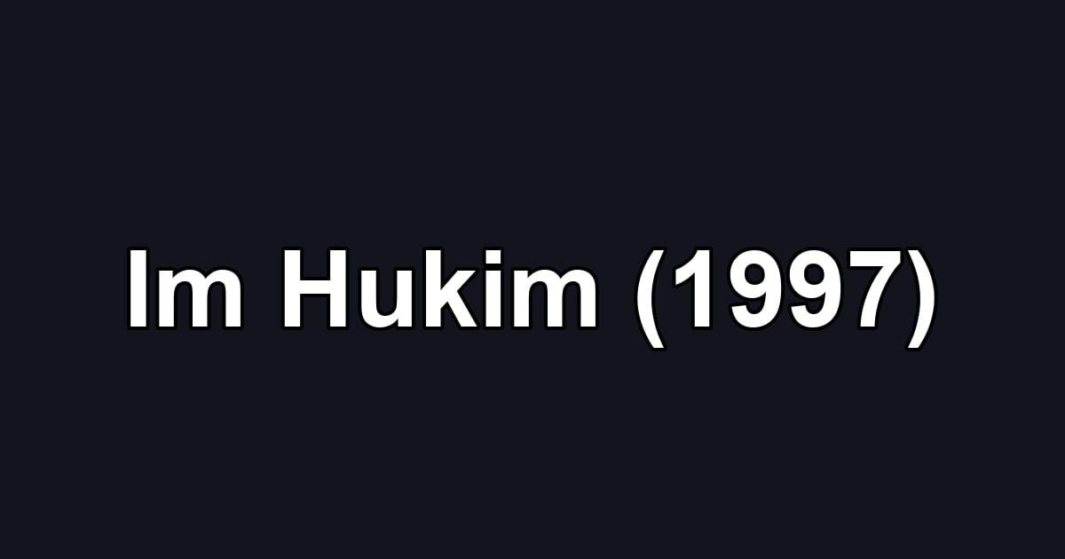 Im Hukim (1997)