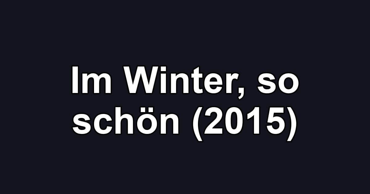Im Winter, so schön (2015)