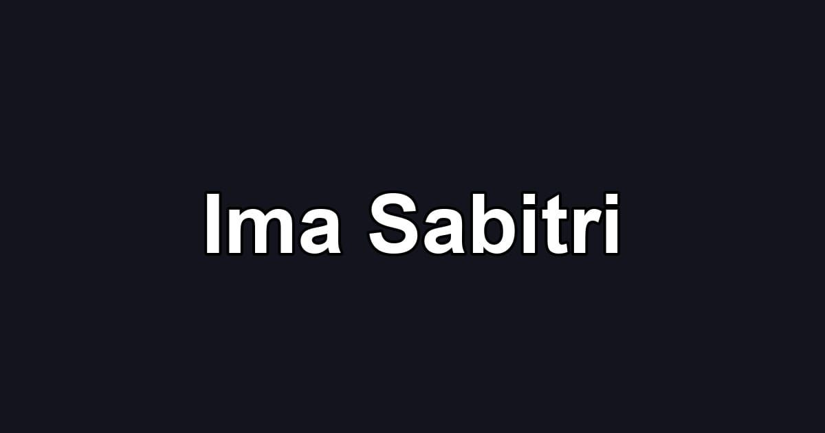 Ima Sabitri