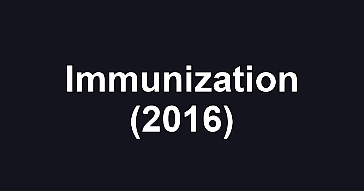 Immunization (2016)