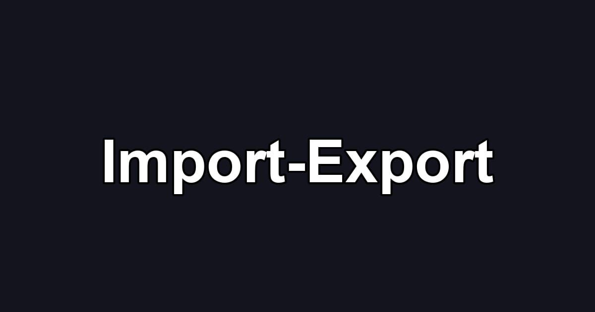Import-Export