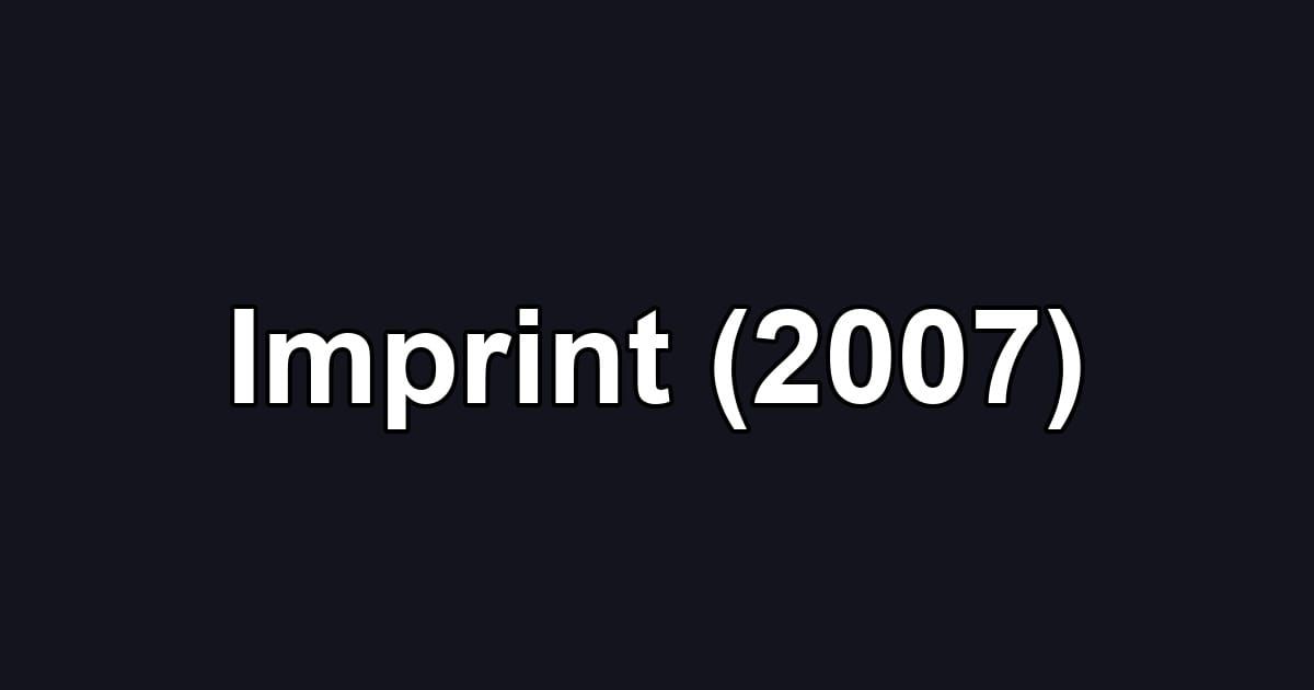 Imprint (2007)