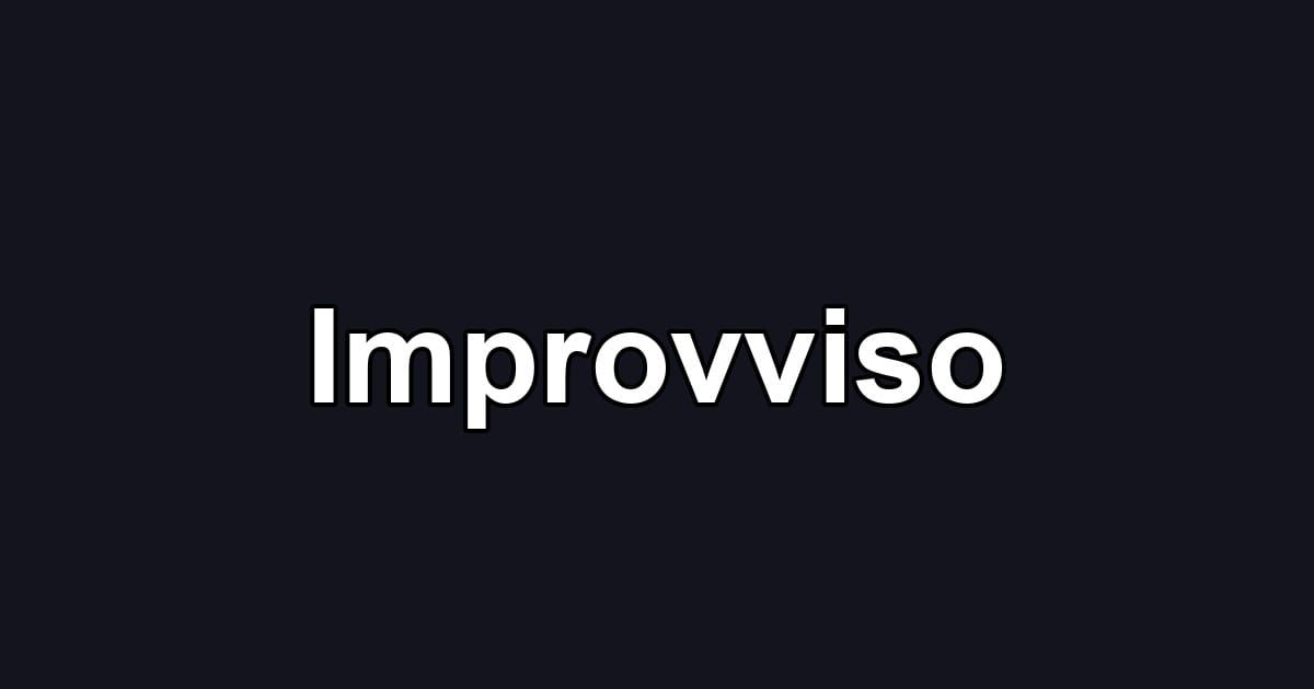 Improvviso