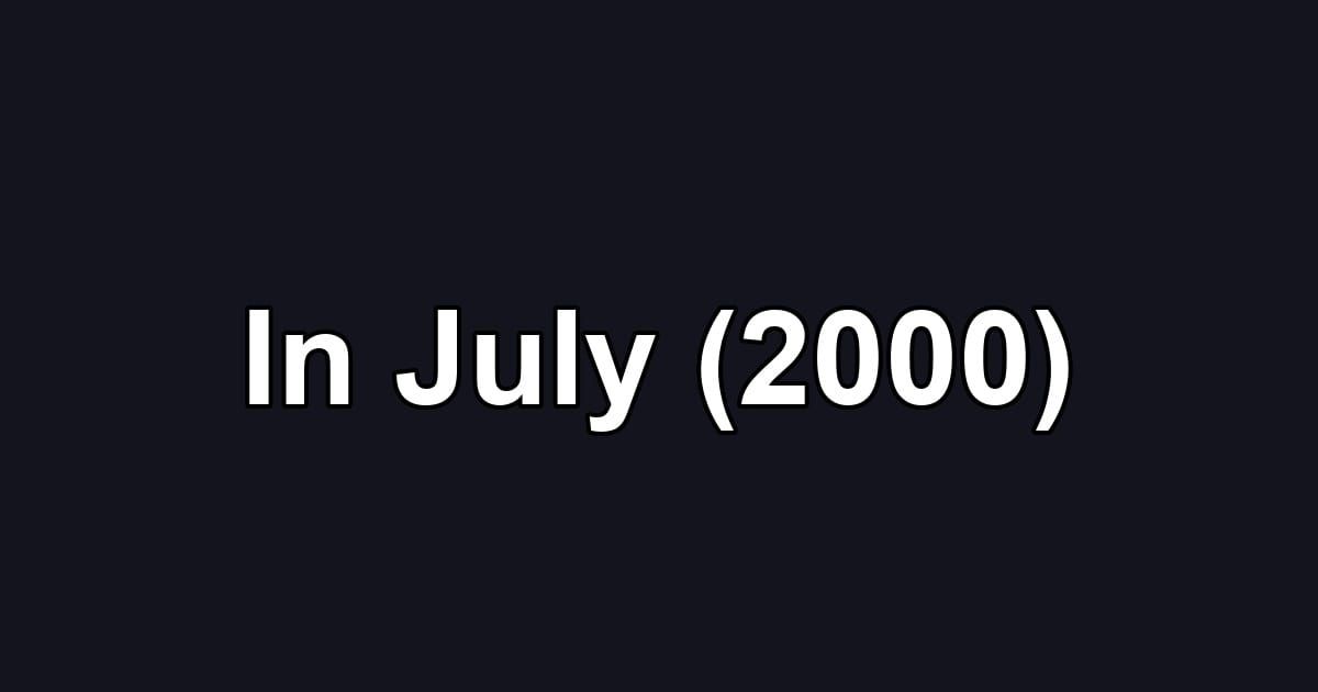 In July (2000)