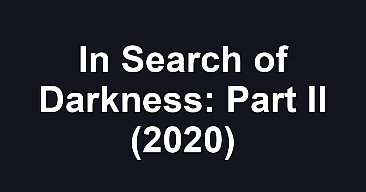 In Search of Darkness: Part II (2020)