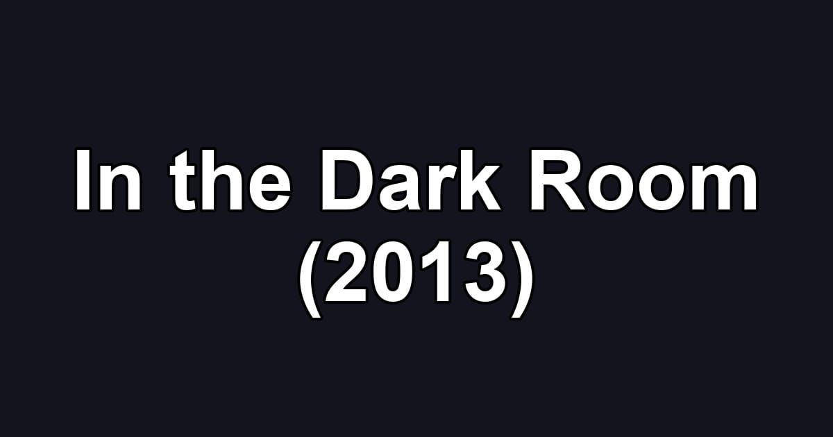 In the Dark Room (2013)
