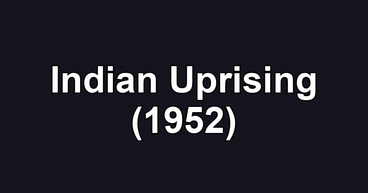 Indian Uprising (1952)