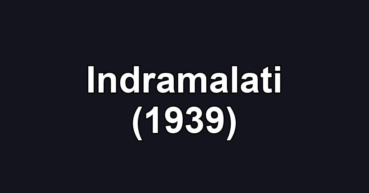 Indramalati (1939)