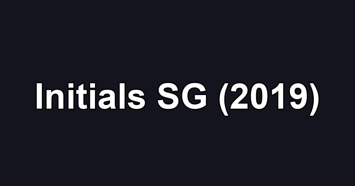 Initials SG (2019)
