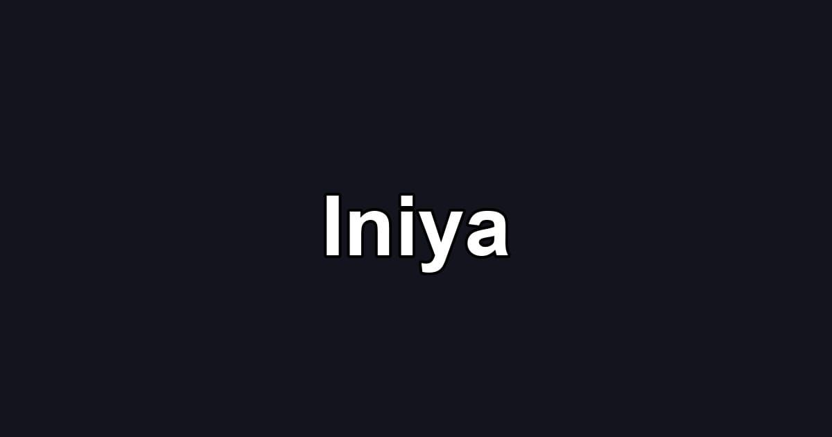 Iniya