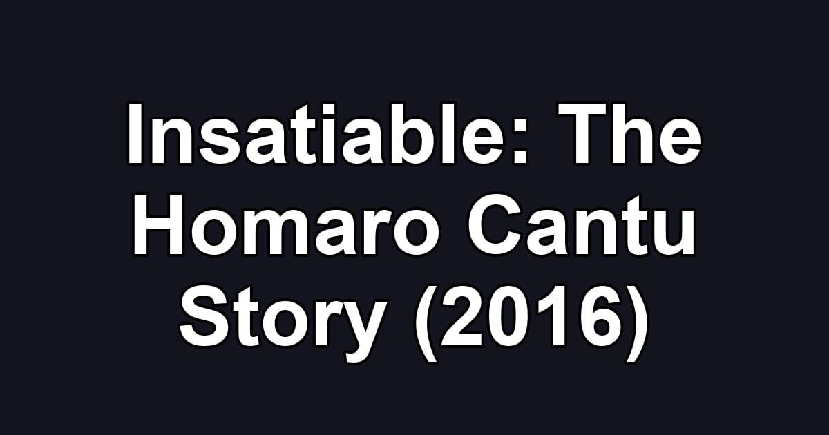 Insatiable: The Homaro Cantu Story (2016)