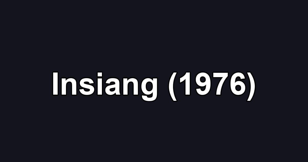 Insiang (1976)