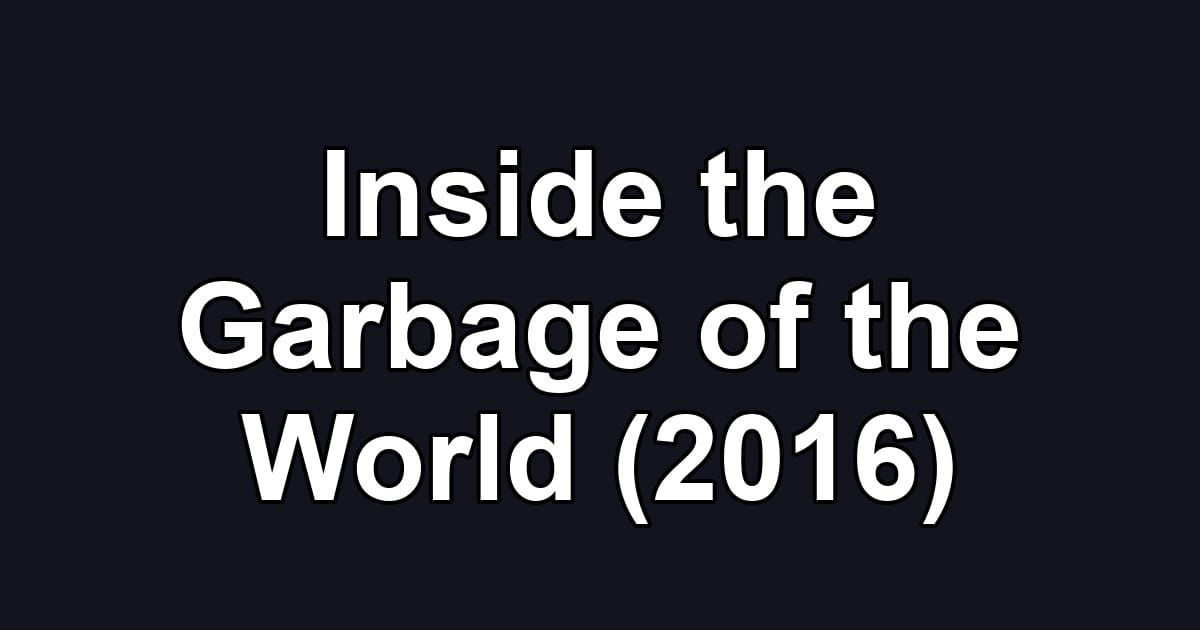 Inside the Garbage of the World (2016)