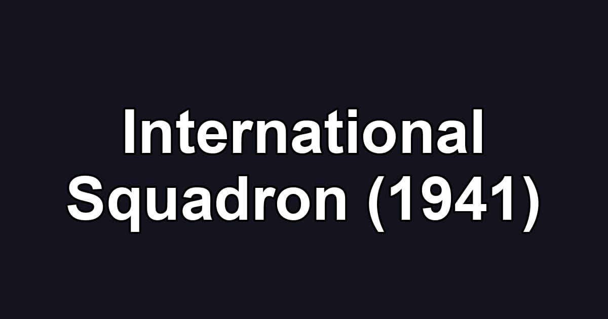 International Squadron (1941)