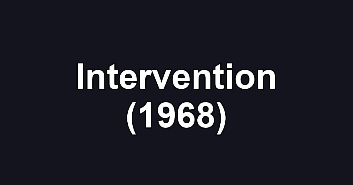 Intervention (1968)