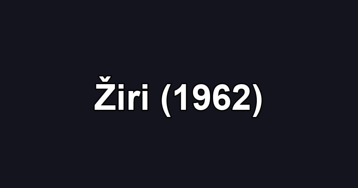 Žiri (1962)