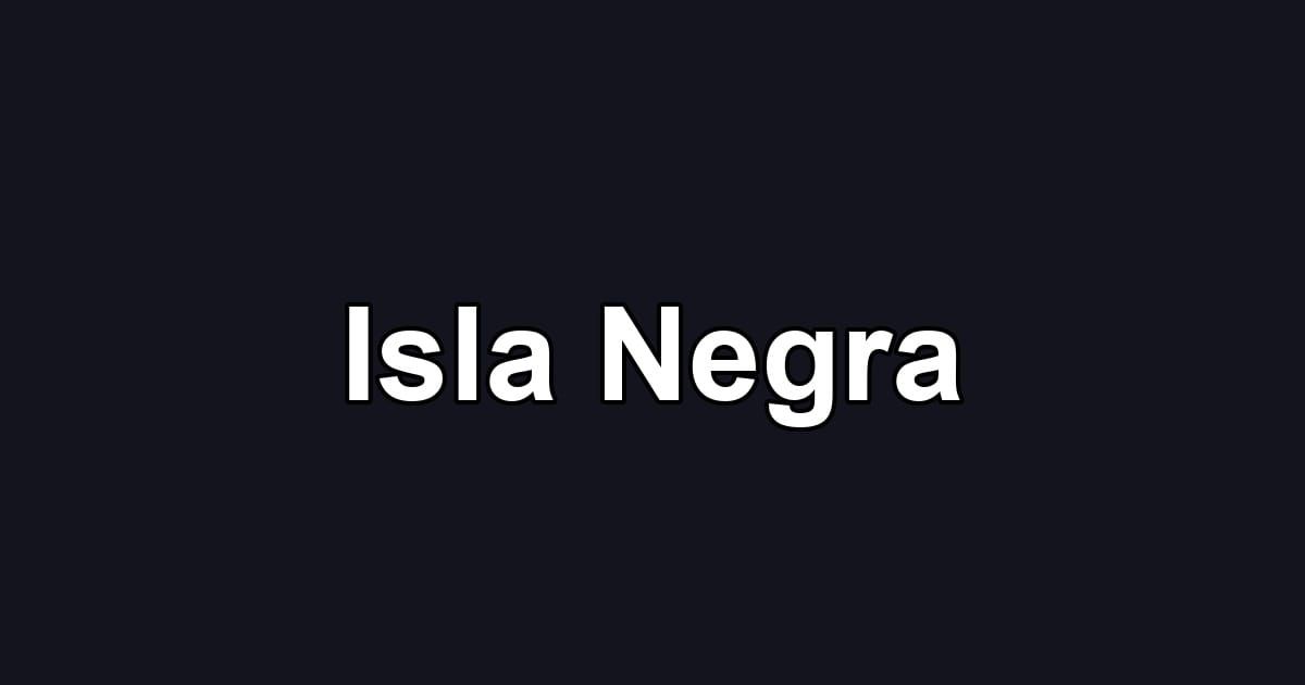 Isla Negra