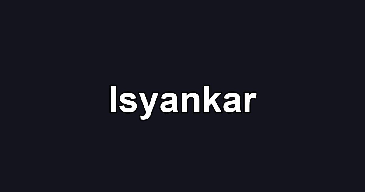Isyankar