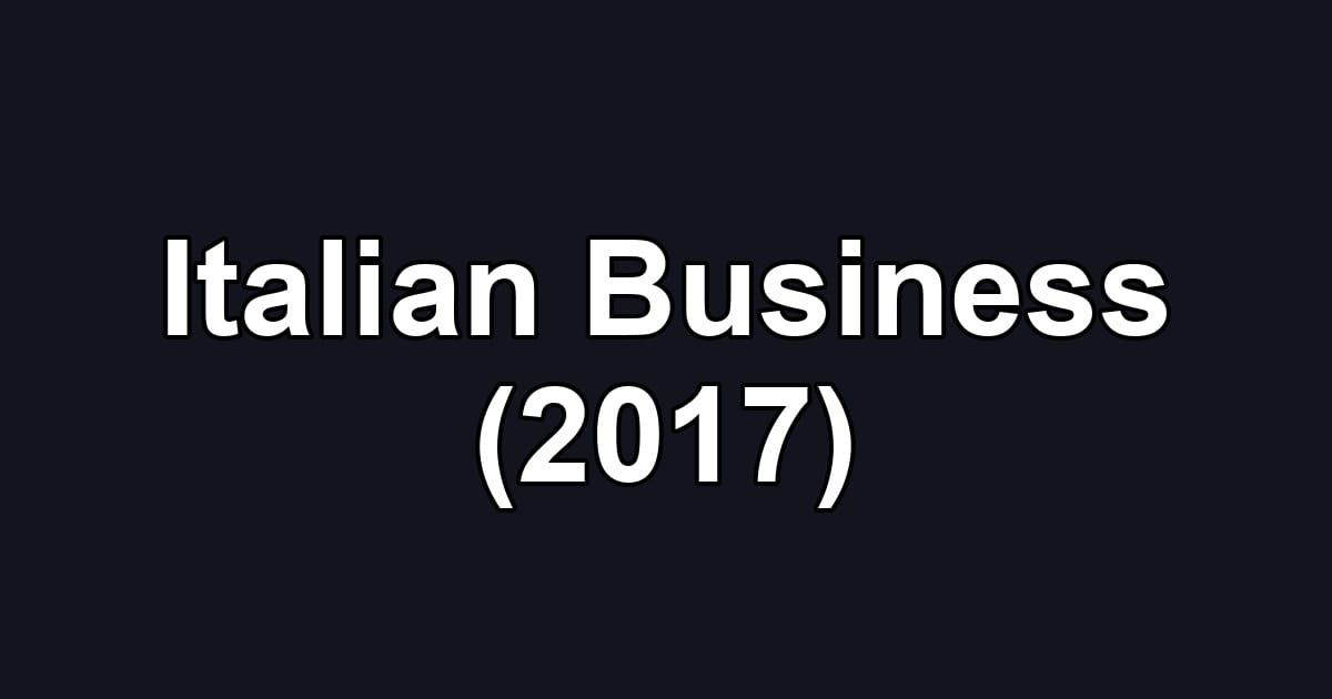 Italian Business (2017)