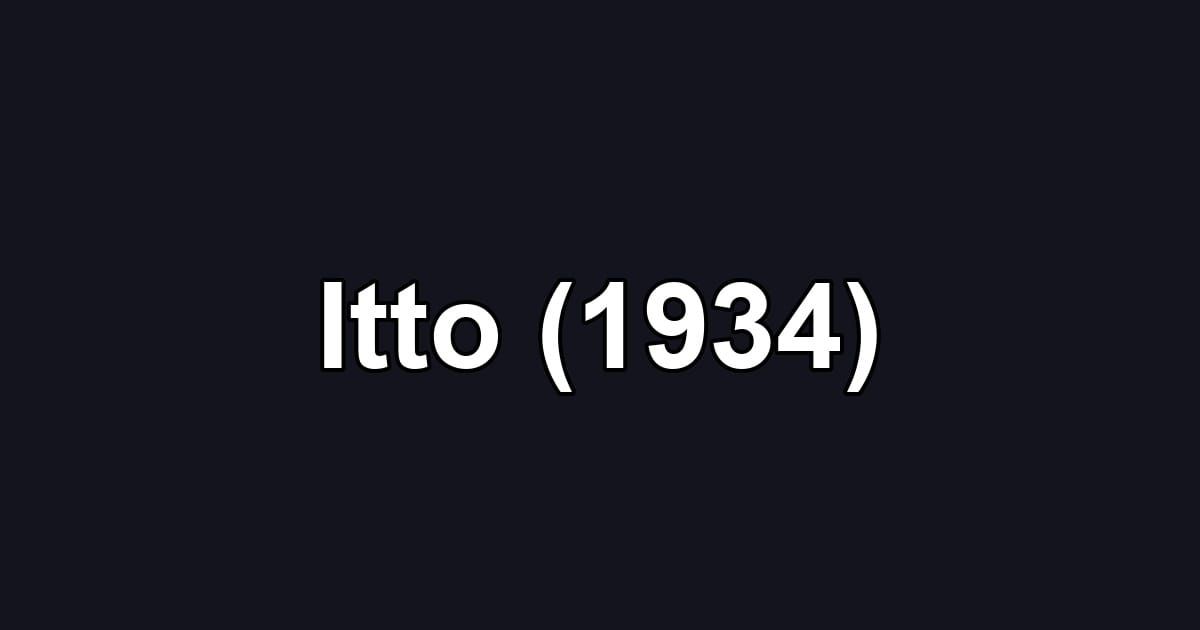 Itto (1934)