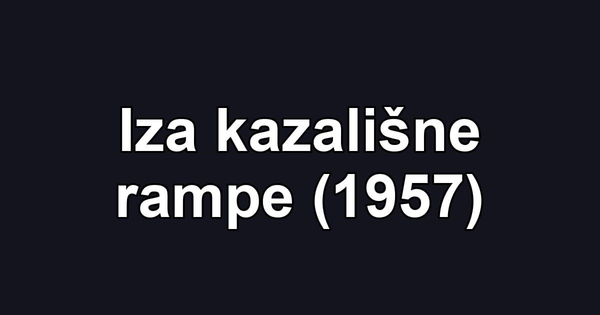 Iza kazališne rampe (1957)