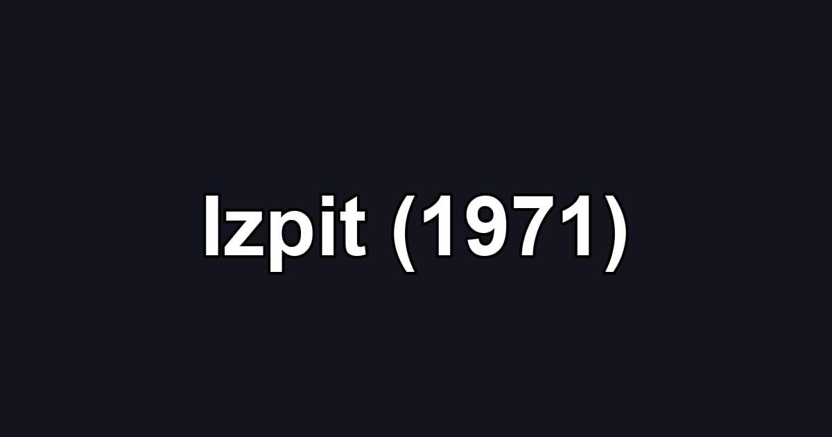 Izpit (1971)