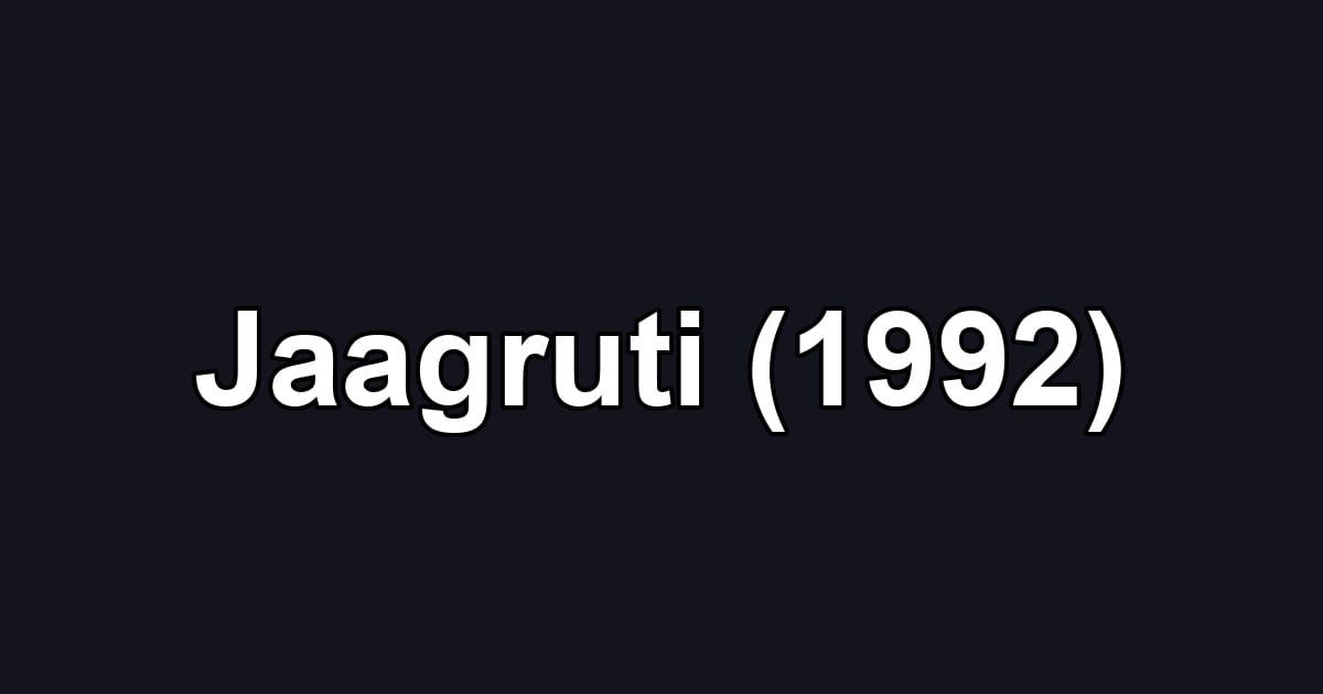 Jaagruti (1992)