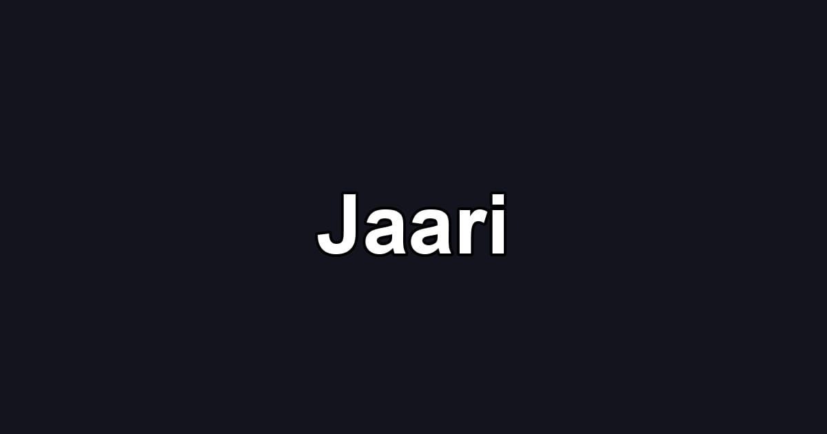 Jaari