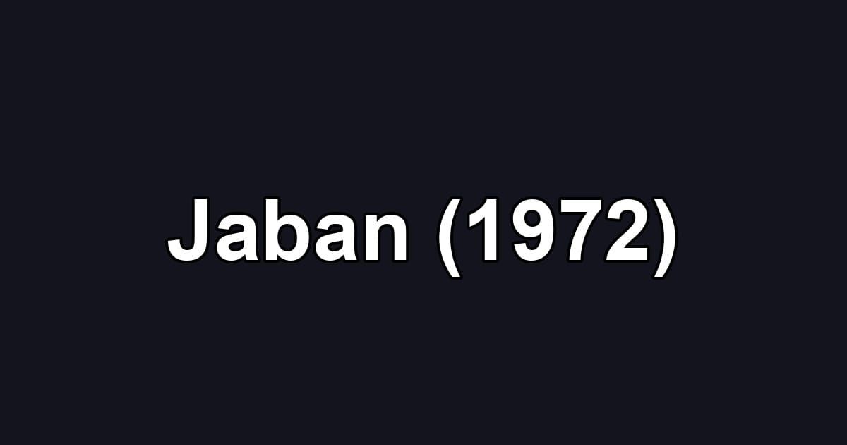 Jaban (1972)