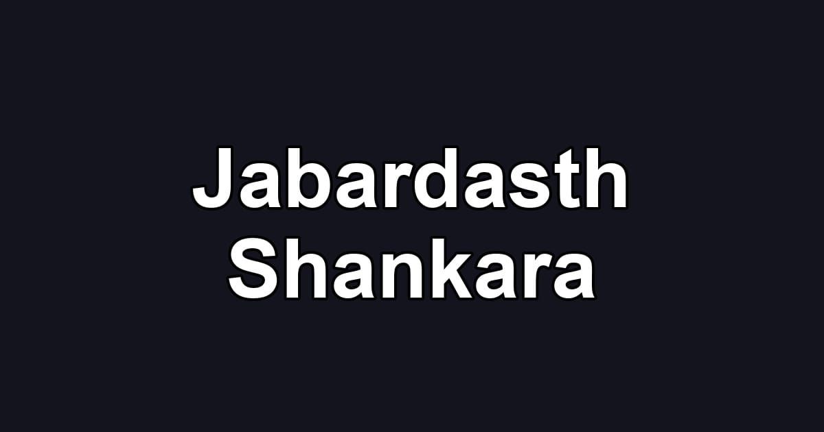 Jabardasth Shankara