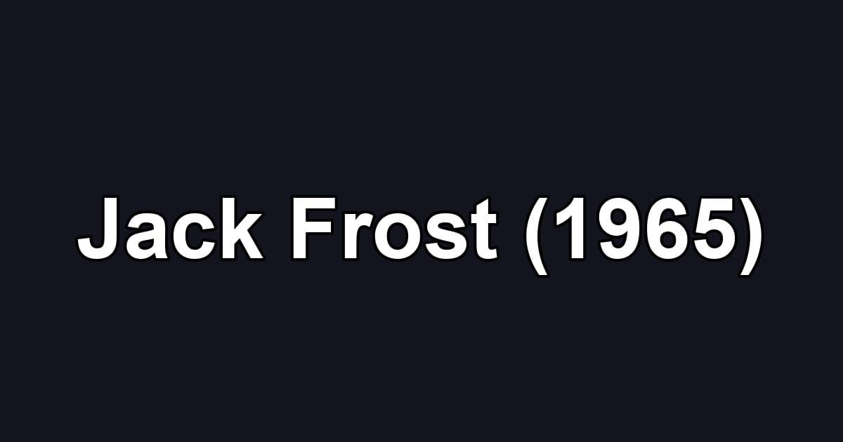 Jack Frost (1965)