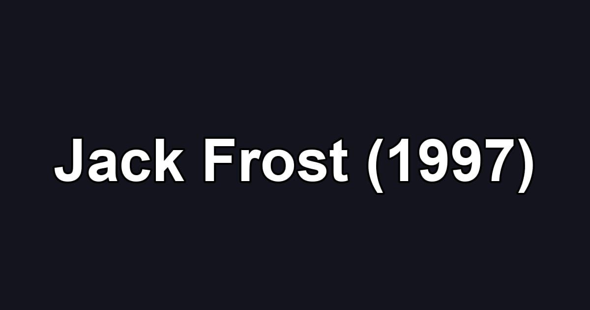 Jack Frost (1997)
