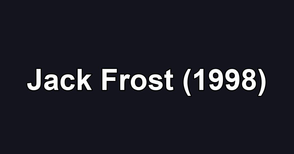 Jack Frost (1998)