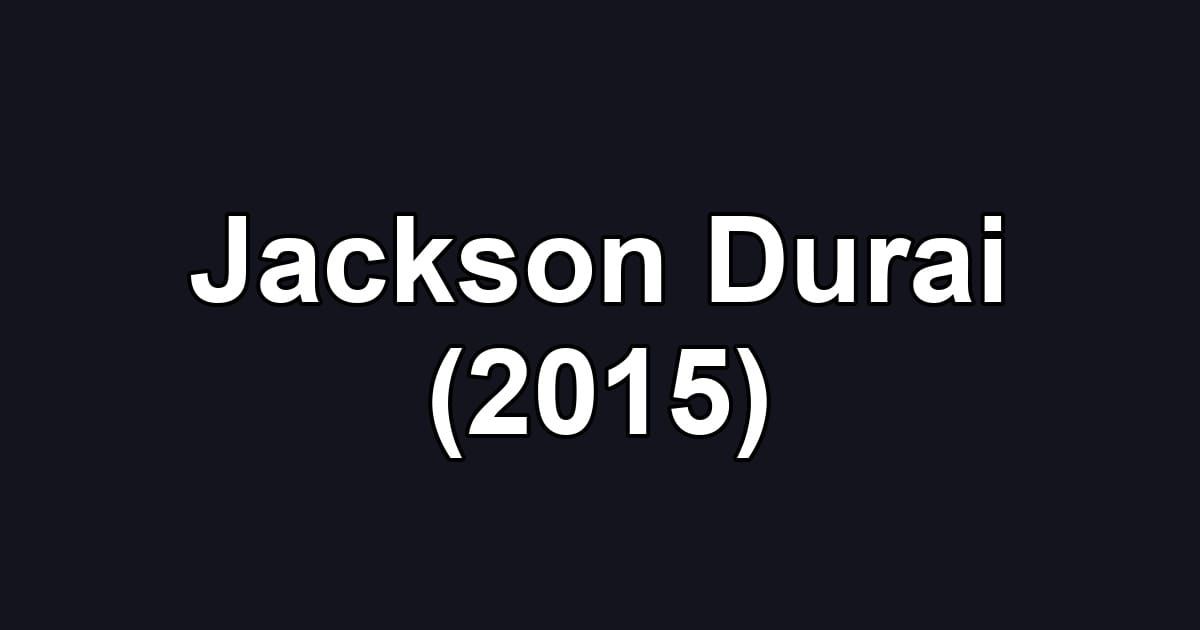 Jackson Durai (2015)