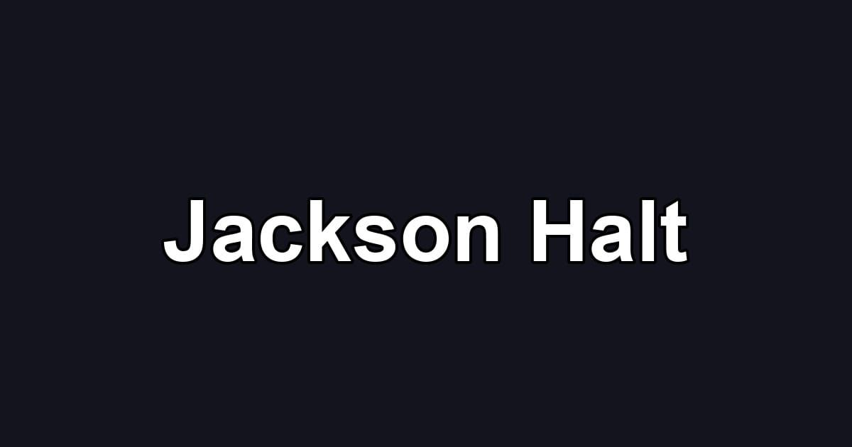 Jackson Halt
