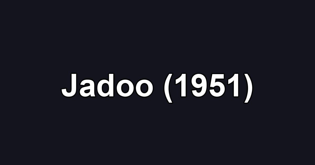 Jadoo (1951)