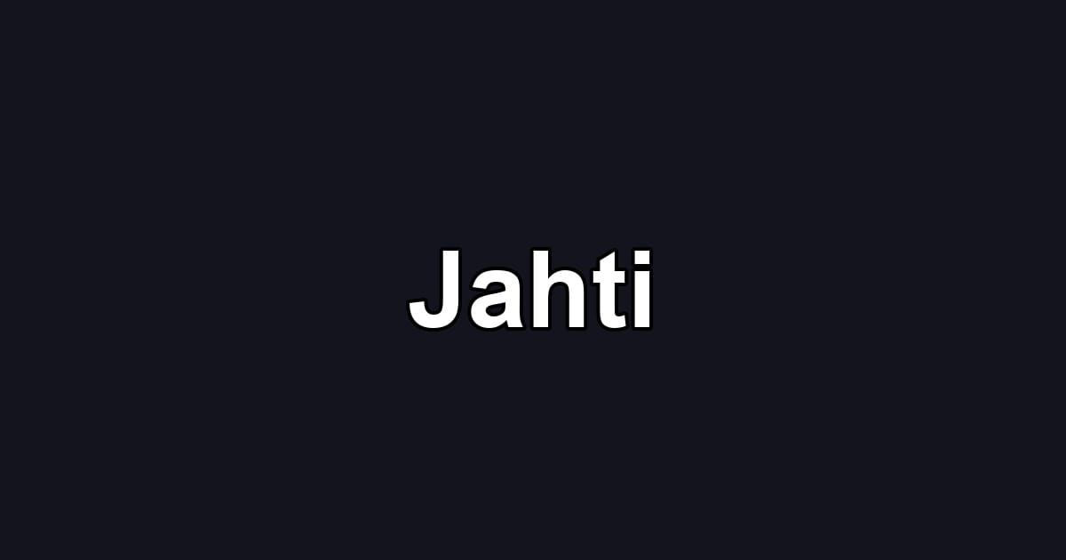 Jahti