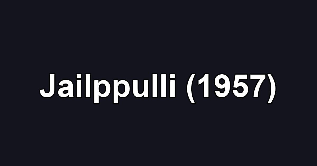 Jailppulli (1957)