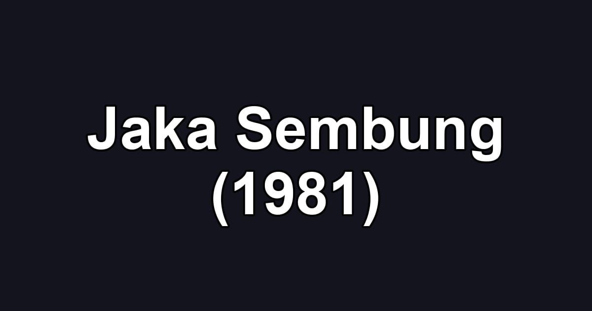Jaka Sembung (1981)
