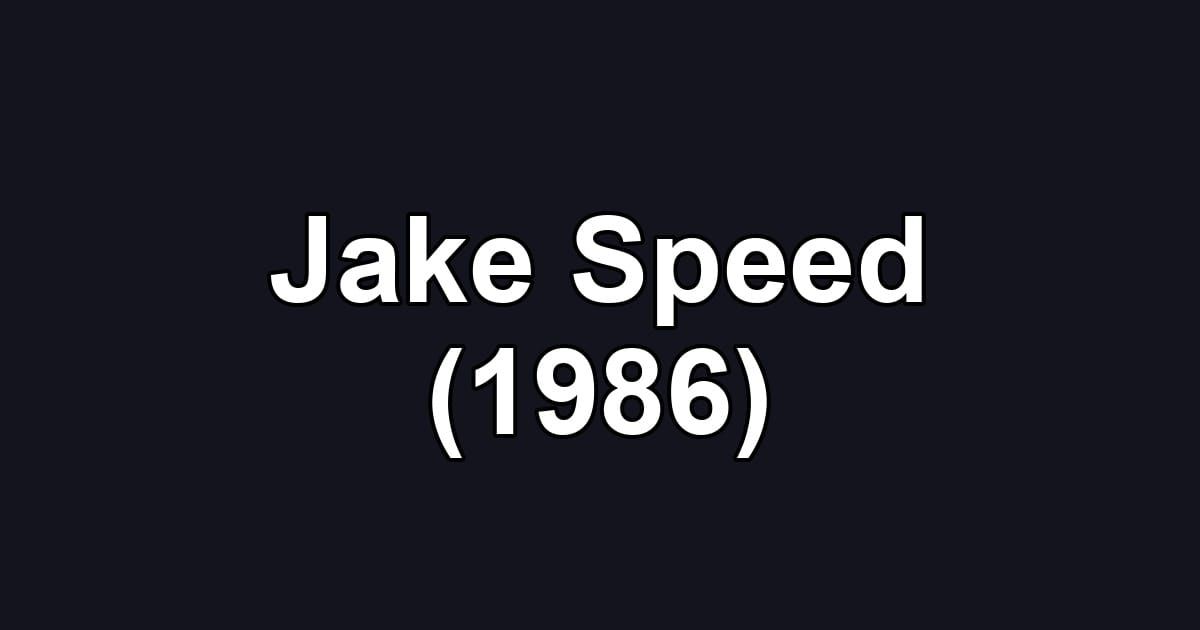 Jake Speed (1986)