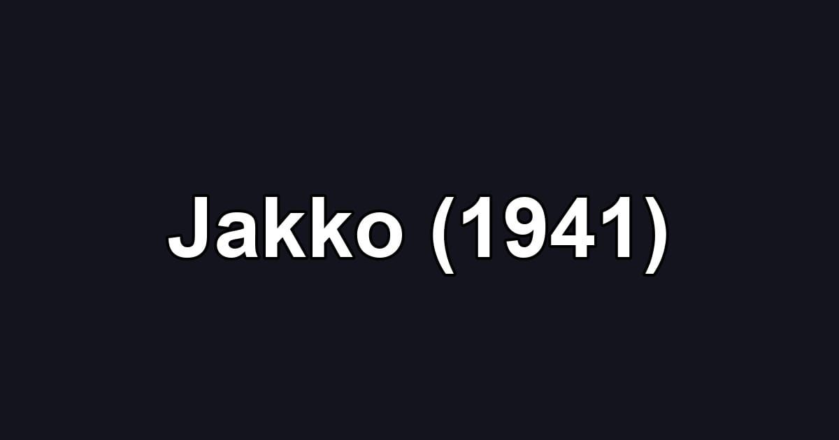 Jakko (1941)