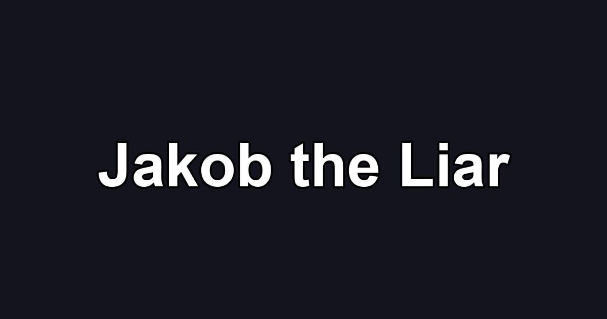 Jakob the Liar