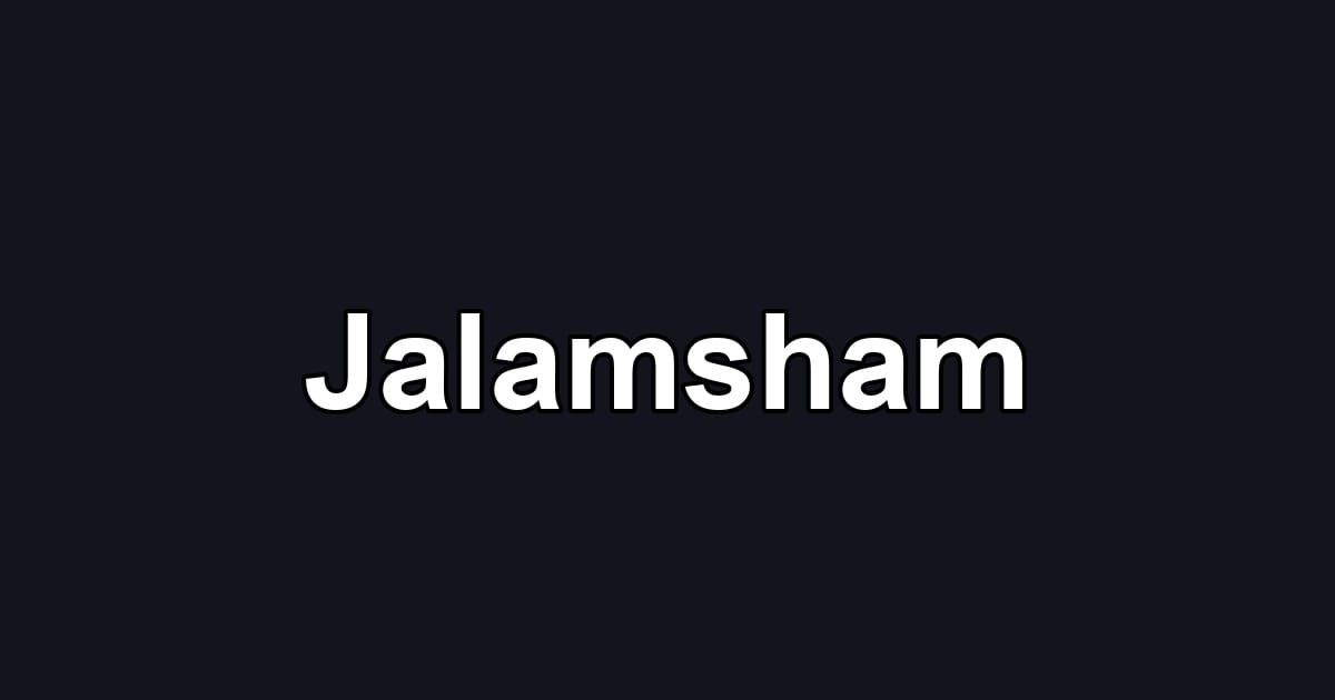 Jalamsham